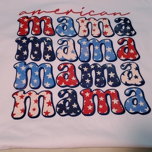 Bella Canvas Tops - 🍒NWOT AMERICAN MAMA TEE
